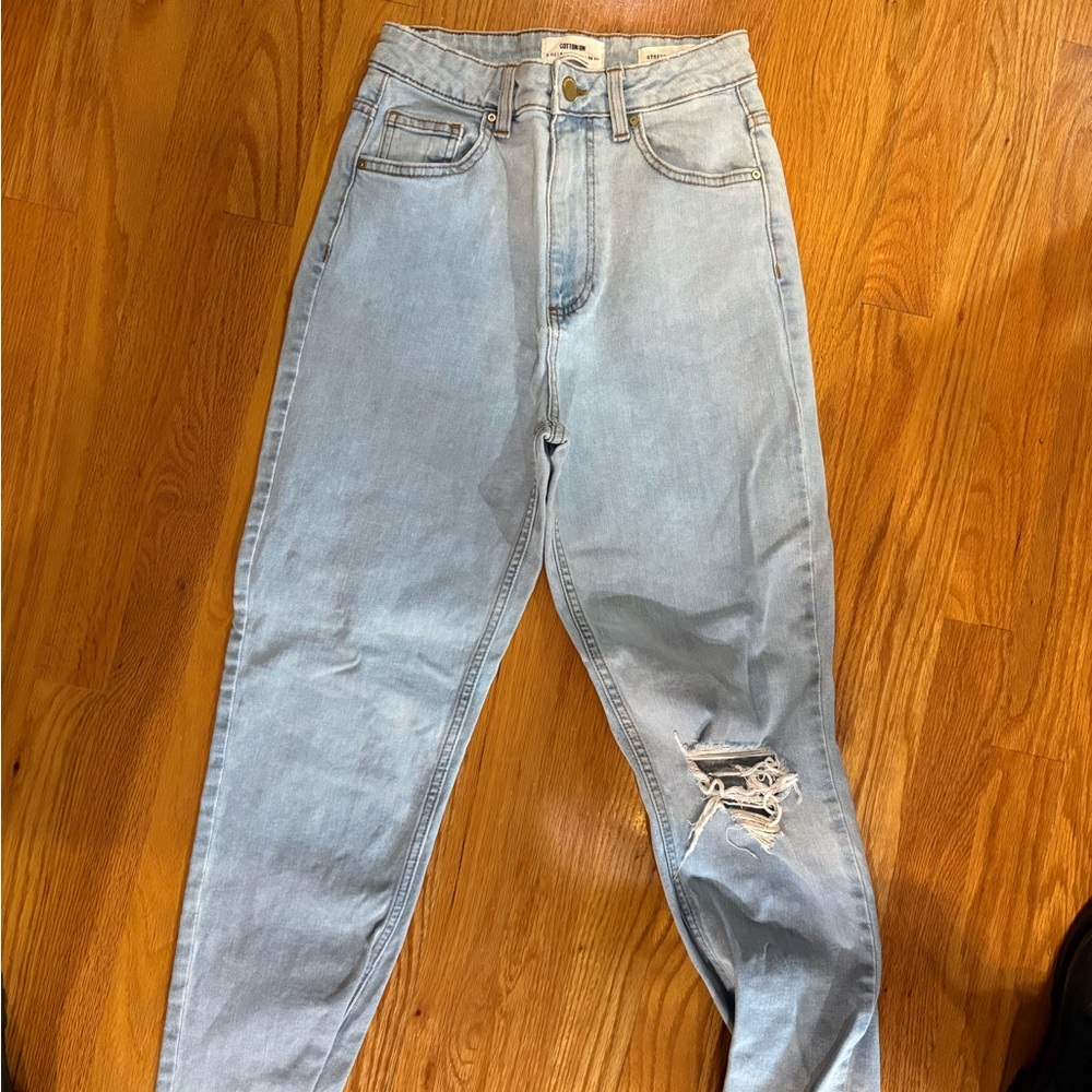 Cotton On High Rise Light Blue Jeans